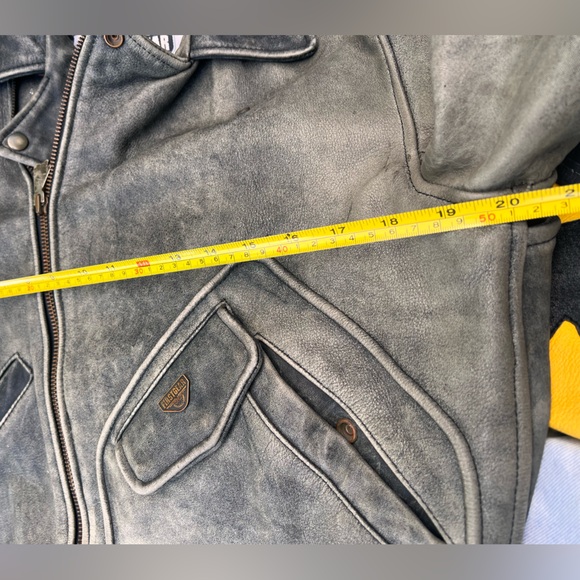 FirstGear Hein Gericke Motorcycle Biker Leather Jacket Mens Med - Picture 15 of 16